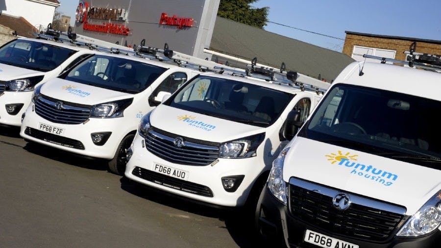 Tuntum Housing Association Takes Delivery of New Vauxhall Vans from Pentagon