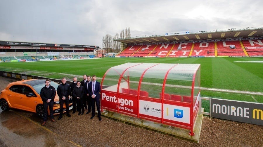 Pentagon Lincoln Sponsor Dugouts at LNER Stadium