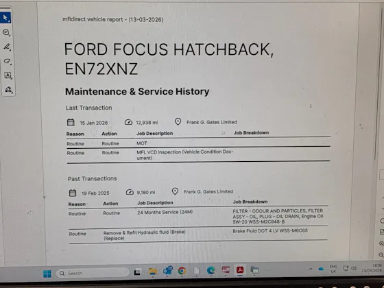 FORD FOCUS 1.0T ECOBOOST TITANIUM HATCHBACK 5DR PETROL MANUAL EURO 6 S S 125... image 25